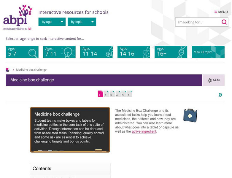 Abpi: Medicine Box Challenge Handout