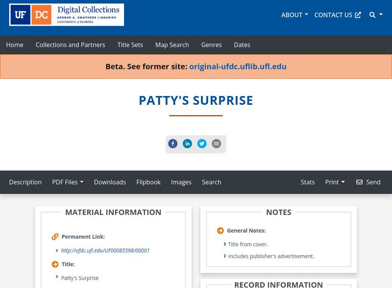 Baldwin Library: Patty's Surprise Primary Baldwin Library: Patty's Surprise Primary