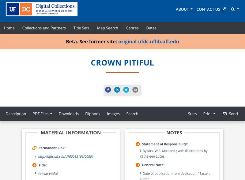 Baldwin Library: The Crown Pitiful Primary Baldwin Library: The Crown Pitiful Primary