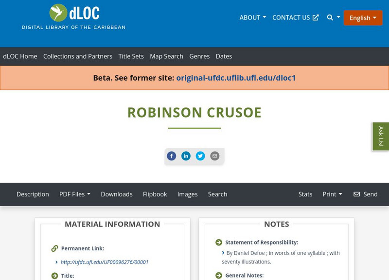 Baldwin Library: Robinson Crusoe (Henry Altemus) Primary Baldwin Library: Robinson Crusoe (Henry Altemus) Primary