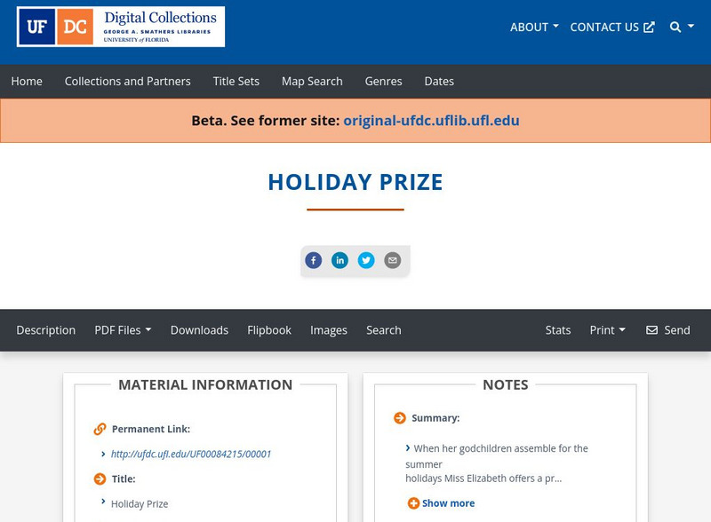 Baldwin Library: The Holiday Prize Primary Baldwin Library: The Holiday Prize Primary