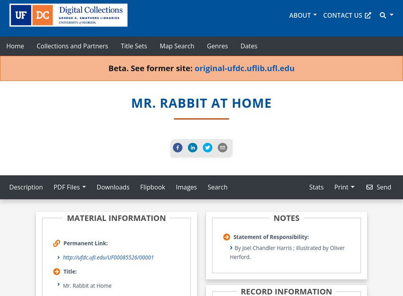 Baldwin Library: Mr Rabbit at Home Primary Baldwin Library: Mr Rabbit at Home Primary