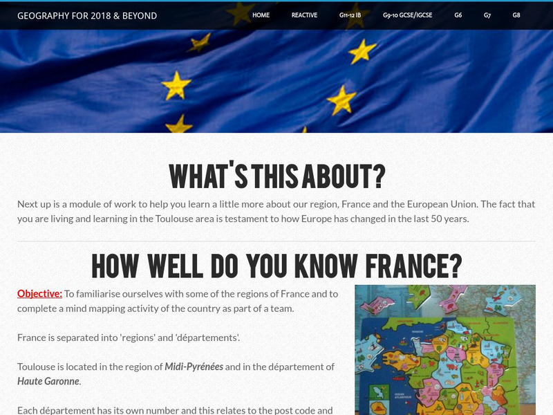 Geographypods: France and Europe Unit Plan