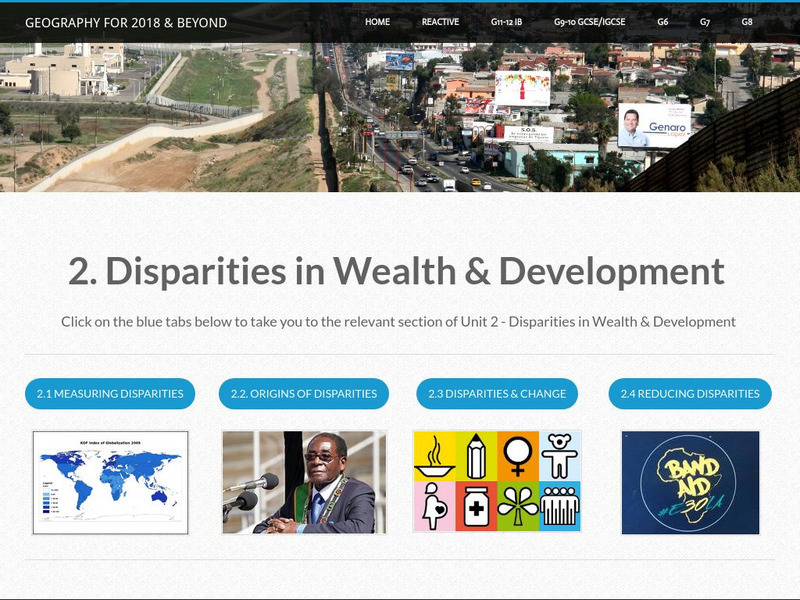 Geographypods: Patterns and Change: Disparities in Wealth and Development Unit Plan Geographypods: Patterns and Change: Disparities in Wealth and Development Unit Plan