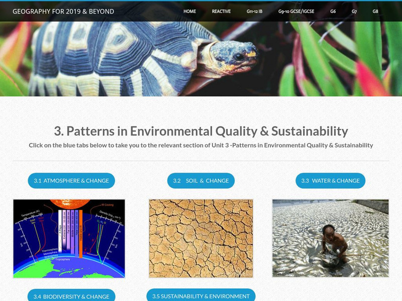 Geographypods: Patterns in Environmental Quality and Sustainability Unit Plan Geographypods: Patterns in Environmental Quality and Sustainability Unit Plan