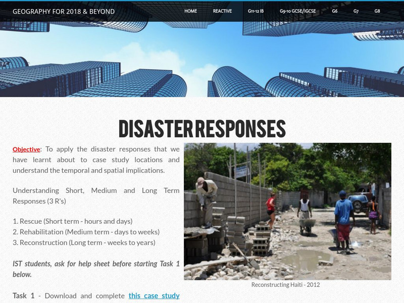 Geographypods: Hazards and Risk Management: Adjustments and Responses Unit Plan Geographypods: Hazards and Risk Management: Adjustments and Responses Unit Plan