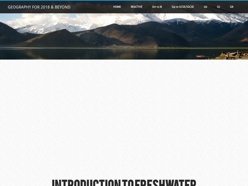 Geographypods: Freshwater: Issues and Conflicts: The Water System Unit Plan Geographypods: Freshwater: Issues and Conflicts: The Water System Unit Plan