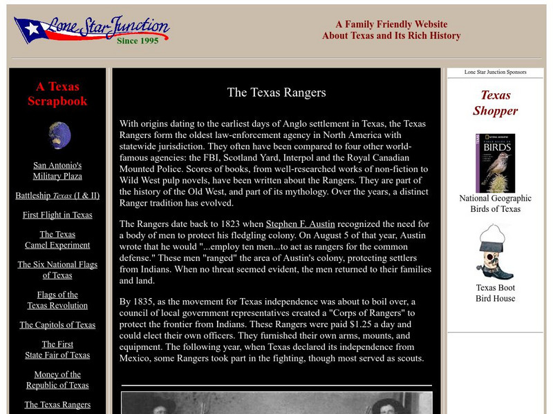 Lone Star Junction: The Texas Rangers Handout