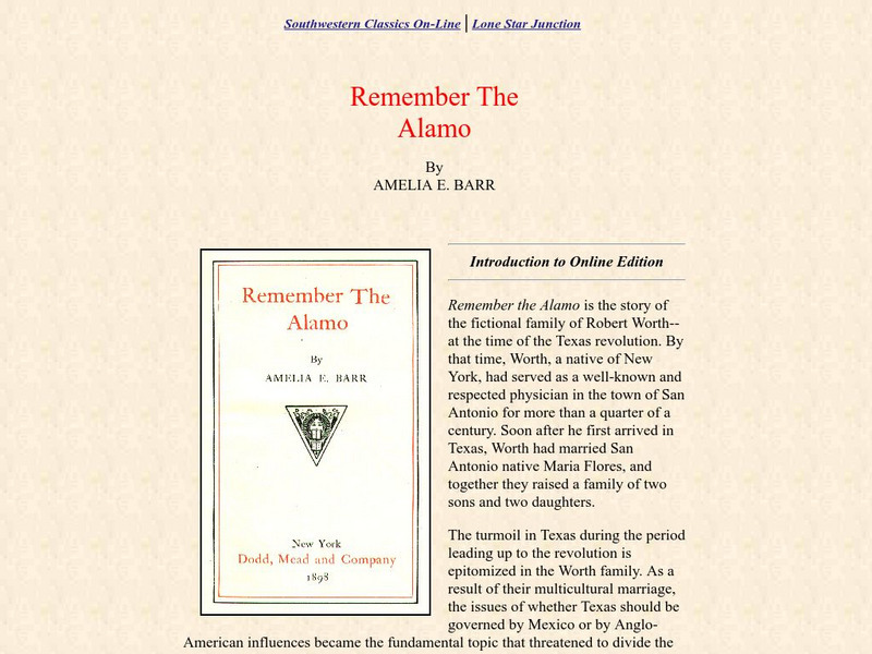 Lone Star Junction: Remember the Alamo Primary Lone Star Junction: Remember the Alamo Primary
