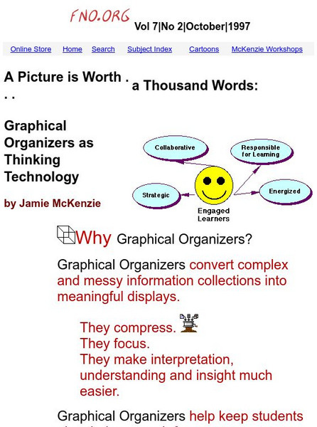 From Now On: Graphical Organizers as Thinking Technology Professional Doc From Now On: Graphical Organizers as Thinking Technology Professional Doc
