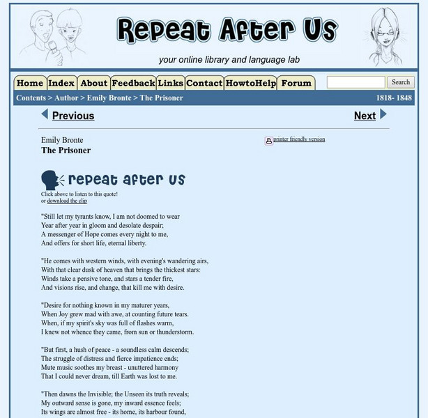 Repeat After Us: The Prisoner Activity Repeat After Us: The Prisoner Activity