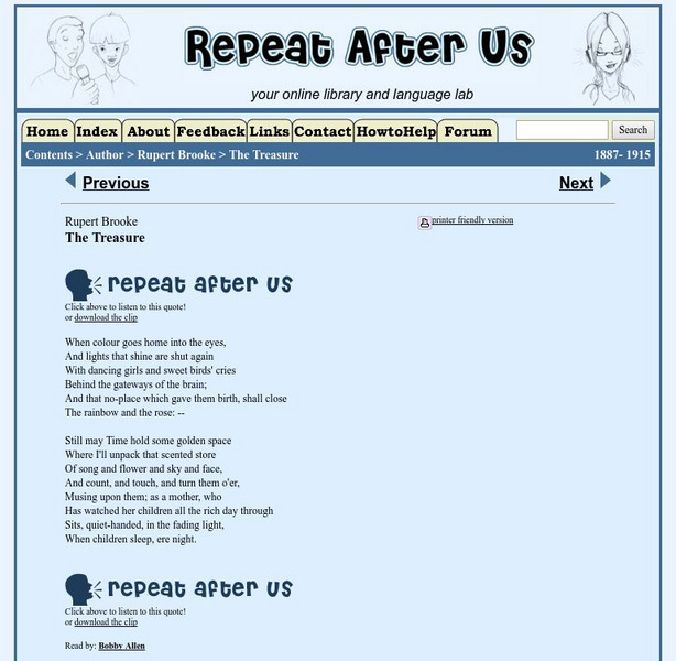 Repeat After Us: The Treasure Activity Repeat After Us: The Treasure Activity