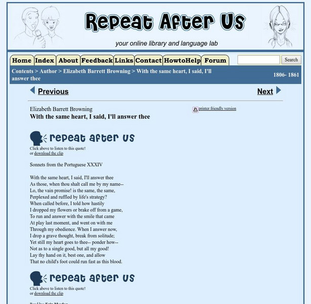 Repeat After Us: With the Same Heart, I Said, I'll Answer Thee Activity Repeat After Us: With the Same Heart, I Said, I'll Answer Thee Activity