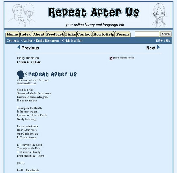 Repeat After Us: Crisis Is a Hair Activity Repeat After Us: Crisis Is a Hair Activity