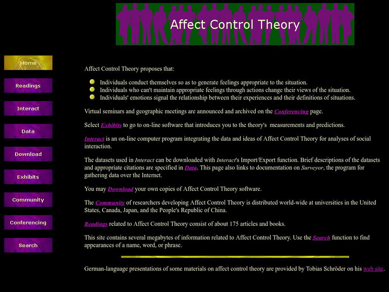 Iu: Affect Control Theory Website
