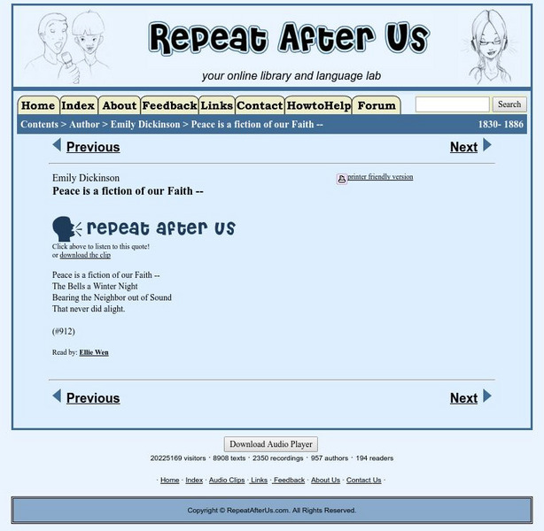 Repeat After Us: Peace Is a Fiction of Our Faith Activity Repeat After Us: Peace Is a Fiction of Our Faith Activity