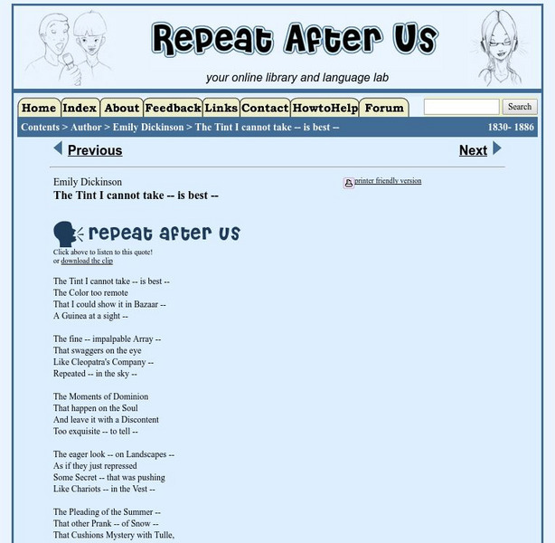 Repeat After Us: The Tint I Cannot Take Is Best Activity Repeat After Us: The Tint I Cannot Take Is Best Activity