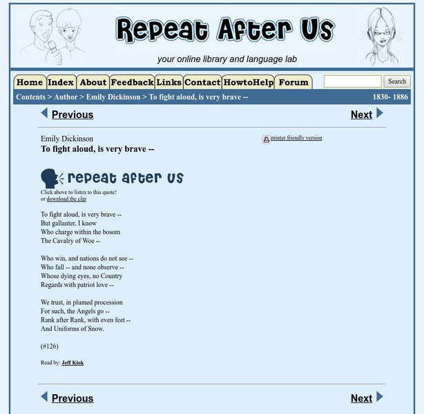 Repeat After Us: To Fight Aloud, Is Very Brave Activity Repeat After Us: To Fight Aloud, Is Very Brave Activity