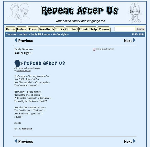 Repeat After Us: You're Right Activity Repeat After Us: You're Right Activity