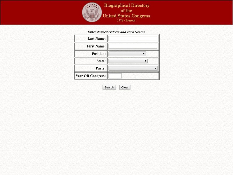 Loc: Biographical Directory of the u.s. Congress Activity Loc: Biographical Directory of the u.s. Congress Activity