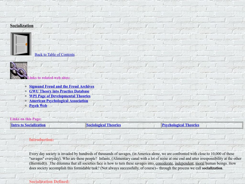 Vcu: J. Mahoney: Socialization Primary Vcu: J. Mahoney: Socialization Primary