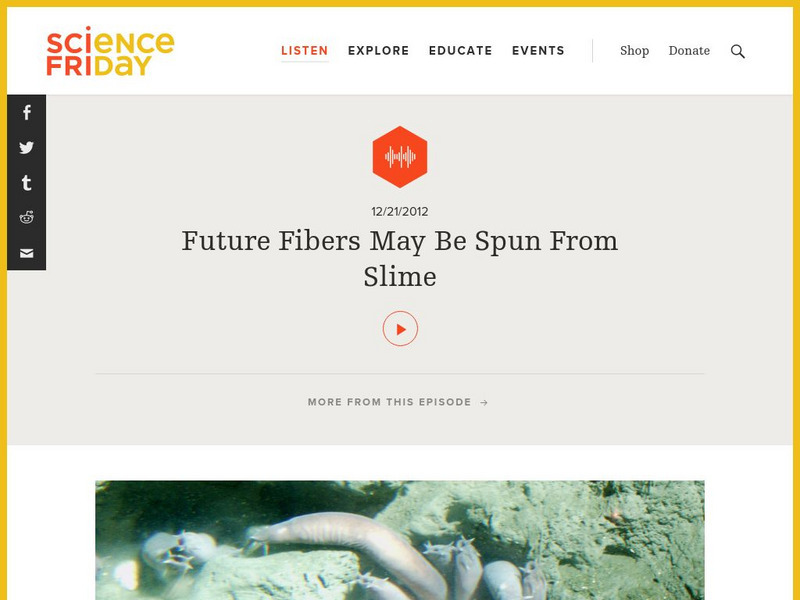 Science Friday: Future Fibers Audio