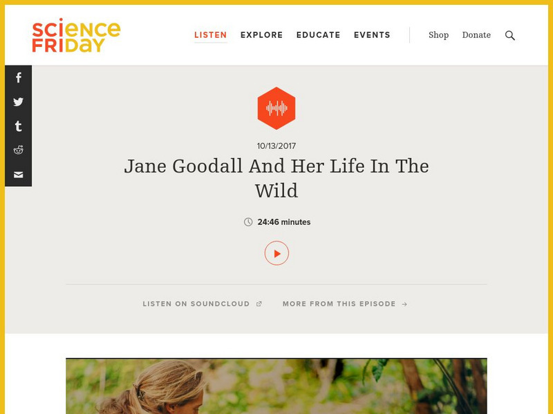 Science Friday: Jane Goodall Audio