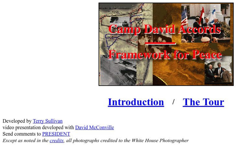 Ibiblio: Camp David Accords, Framework for Peace Handout Ibiblio: Camp David Accords, Framework for Peace Handout
