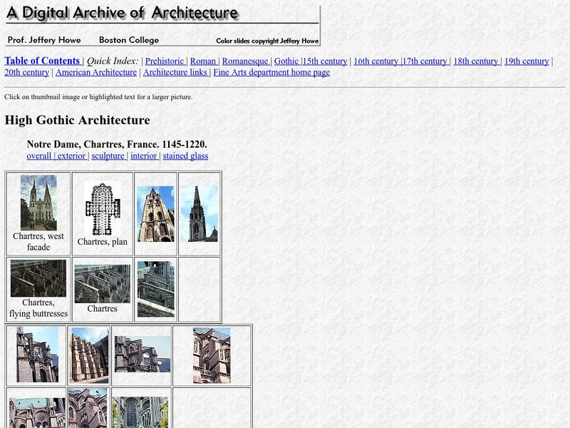 Boston College: High Gothic Architecture Graphic