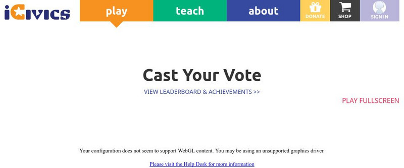 I Civics: Games: Cast Your Vote Interactive I Civics: Games: Cast Your Vote Interactive