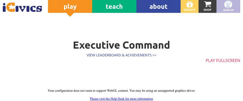 I Civics: Games: Executive Command Interactive I Civics: Games: Executive Command Interactive