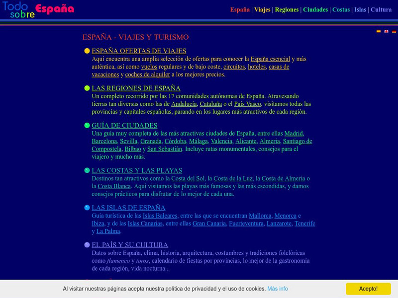 All About Spain: Todo Sobre Espana Website All About Spain: Todo Sobre Espana Website