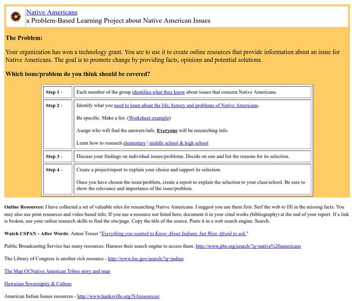 Mrs. O's House: Native American Project Based Learning Lesson Plan Mrs. O's House: Native American Project Based Learning Lesson Plan