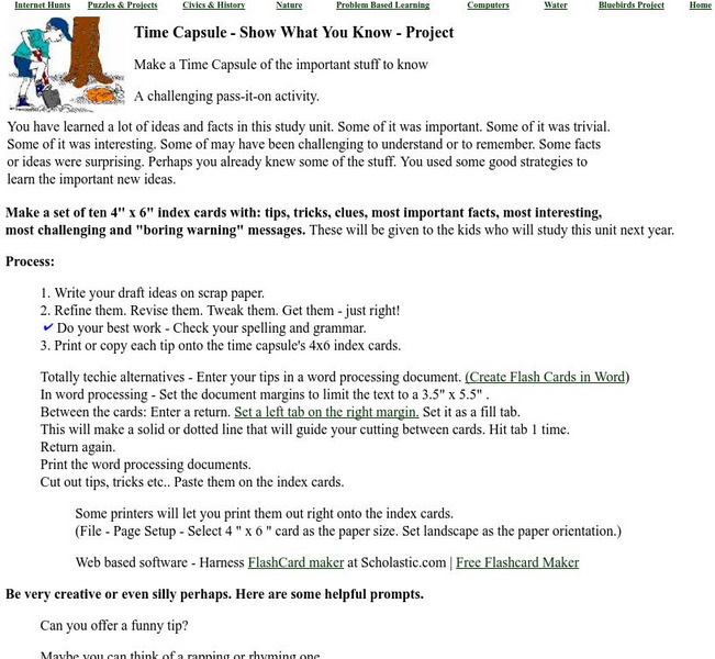 Mrs. O's House: Time Capsule Show What You Know Activity Mrs. O's House: Time Capsule Show What You Know Activity