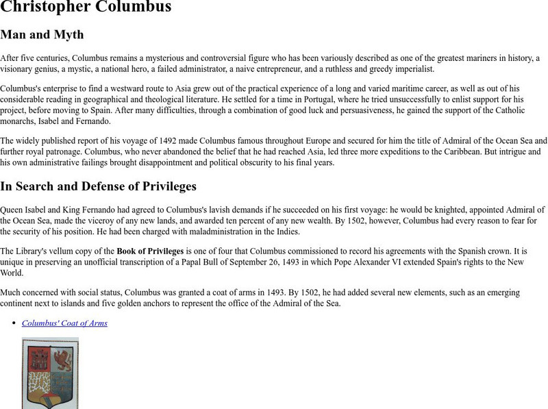 Ibiblio: Christopher Columbus Website Ibiblio: Christopher Columbus Website