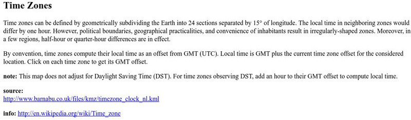 University of Hawaii: Time Zones Unit Plan