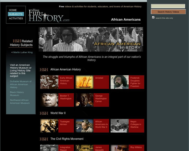 Have Fun With History: African Americans Unit Plan Have Fun With History: African Americans Unit Plan