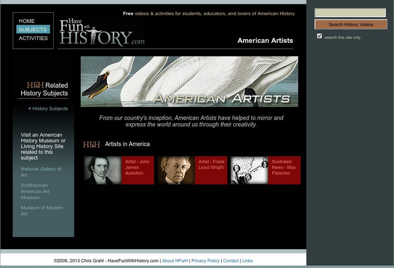 Have Fun With History: American Artists Unit Plan Have Fun With History: American Artists Unit Plan