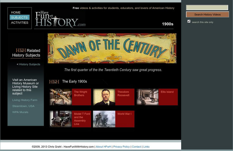 Have Fun With History: 1900s Unit Plan Have Fun With History: 1900s Unit Plan