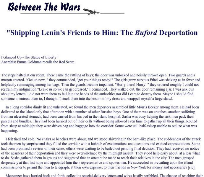 Chnm: The Buford Deportation Primary Chnm: The Buford Deportation Primary