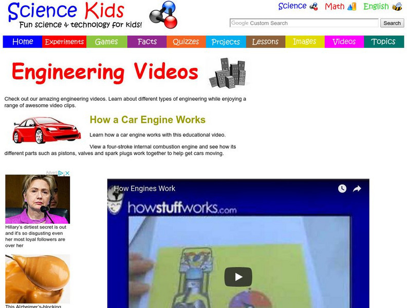 Science Kids: Engineering Videos: How a Car Engine Works Instructional Video