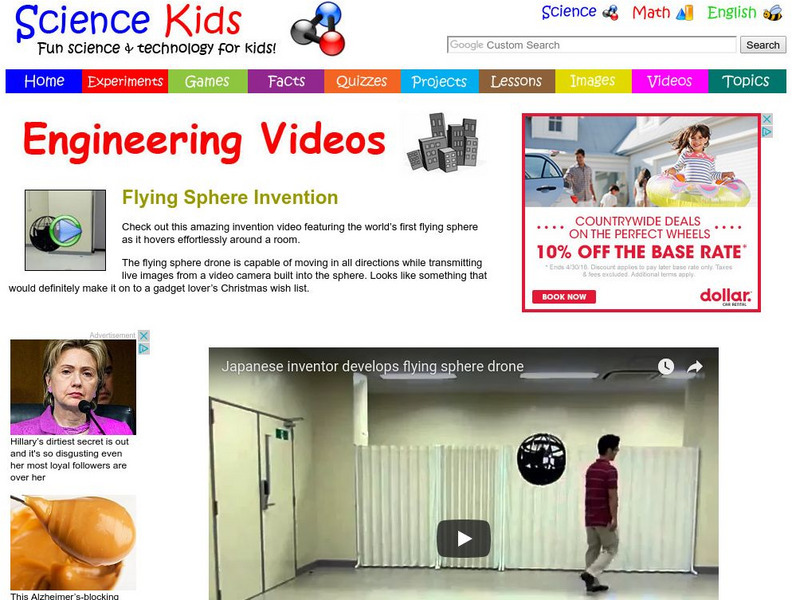 Science Kids: Engineering Videos: Flying Sphere Invention Instructional Video