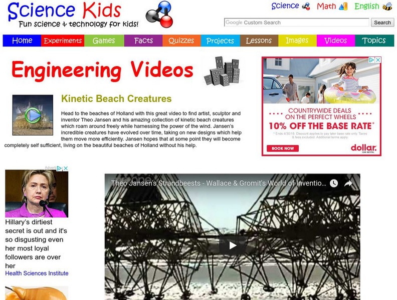 Science Kids: Engineering Videos: Kinetic Beach Creatures Instructional Video Science Kids: Engineering Videos: Kinetic Beach Creatures Instructional Video