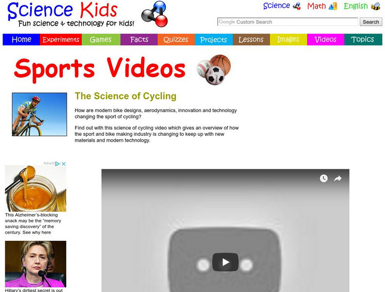 Science Kids: Sports Videos: The Science of Cycling Instructional Video