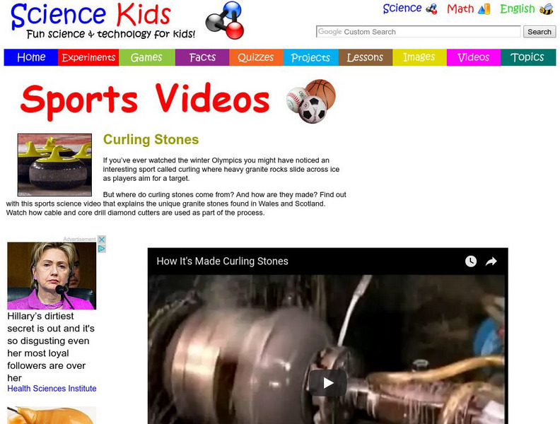 Science Kids: Sports Videos: Curling Stones Instructional Video