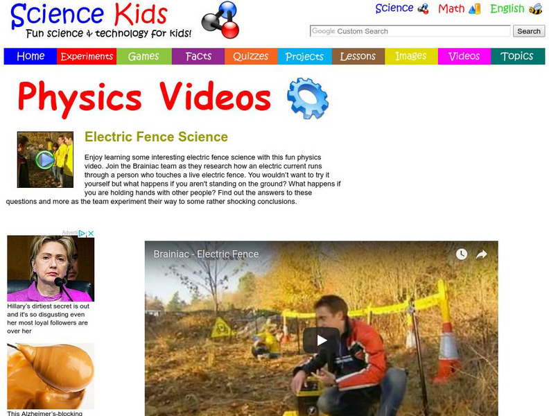 Science Kids: Physics Video: Electric Fence Science Instructional Video
