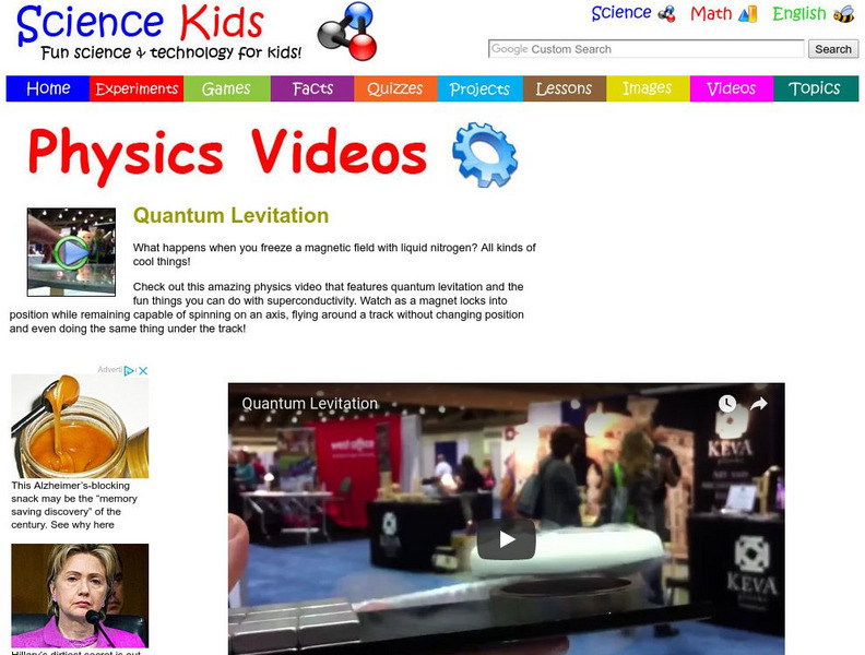 Science Kids: Physic Videos: Quantum Levitation Instructional Video Science Kids: Physic Videos: Quantum Levitation Instructional Video
