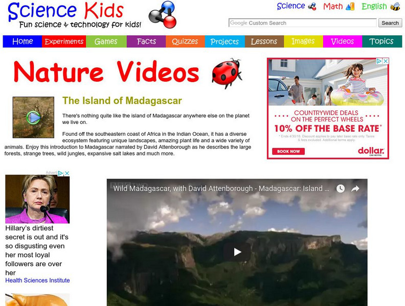 Science Kids: Nature Videos: The Island of Madagascar Instructional Video