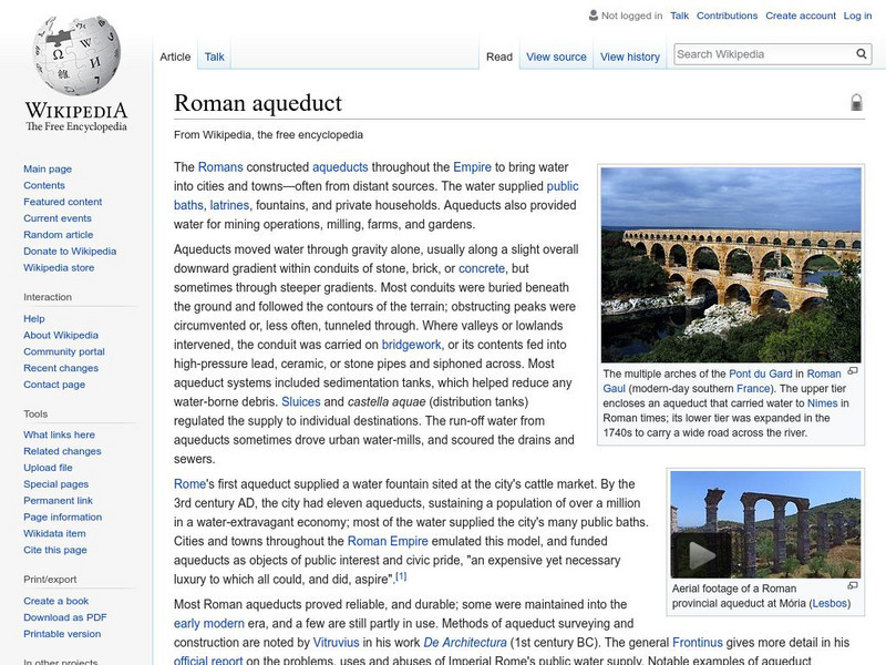 Wikipedia: Roman Aqueduct Handout Wikipedia: Roman Aqueduct Handout