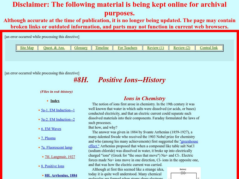 Nasa: Positive Ions History Activity Nasa: Positive Ions History Activity
